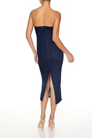 Denim Midi Tube Dress