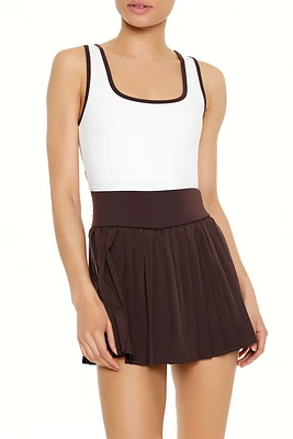 Active Colorblock Skort Romper