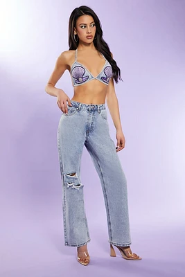 Clamshell & Pearl 90s-Fit Jeans