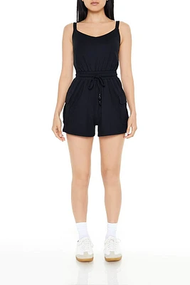 Tie-Waist Cargo Romper