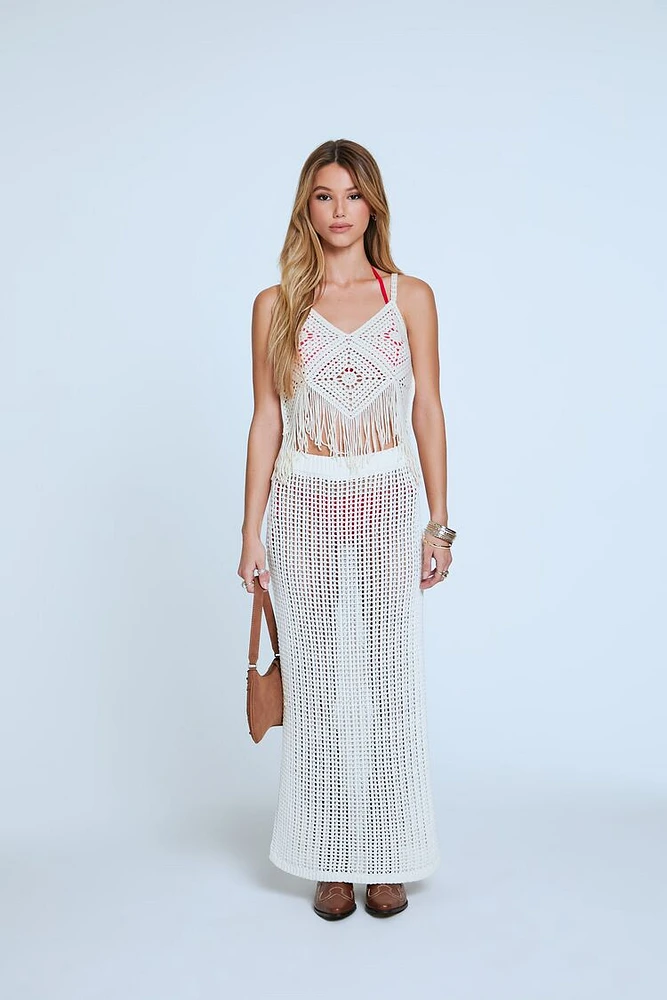 Crochet Swim Cover-Up Skirt