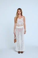 Crochet Swim Cover-Up Skirt