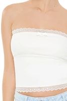 Cropped Bow Tube Top