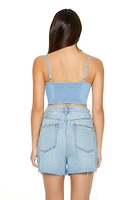 Cropped Chambray Cami