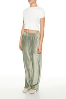 Corduroy High-Rise Wide-Leg Pants