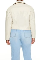 Plus Faux Leather Jacket