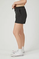 Cuffed Drawstring Pull-On Shorts