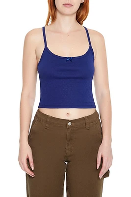 Pointelle Knit Bow Cami