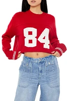 84 Varsity-Striped Sweater