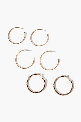 Assorted Hoop Earring Set