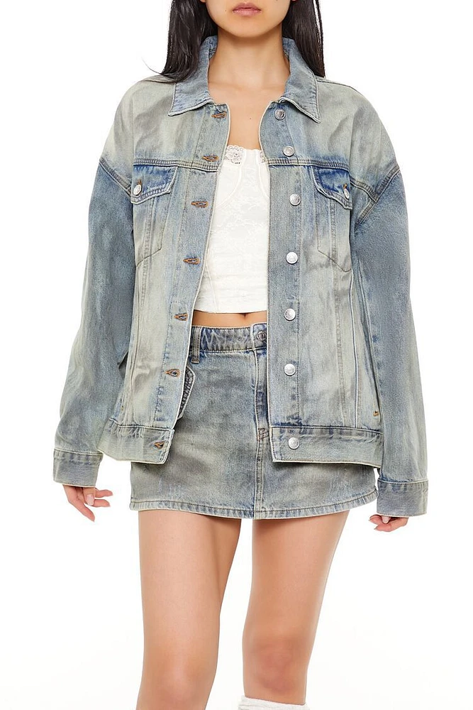 Mineral Wash Denim Trucker Jacket