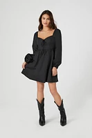 Poplin Sweetheart Mini Dress