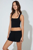 Cotton Cropped Tank Top