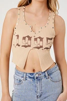 Studded 1995 Cropped Tank Top