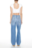 Distressed Straight Jeans
