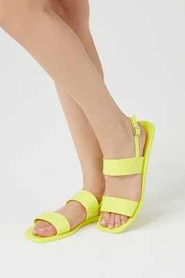 Dual-Strap Square-Toe Sandals