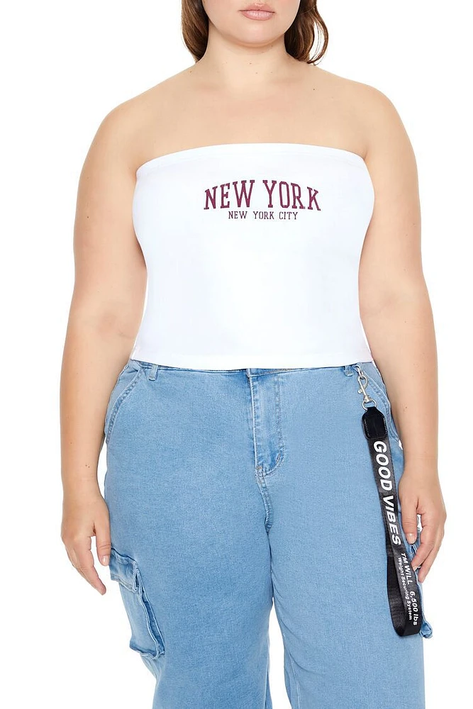 Plus New York Tube Top