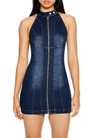 Sleeveless Denim Mini Dress