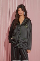 Wicked Satin Pajama Shirt & Shorts Set