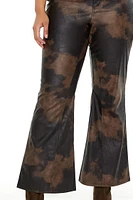 Plus Cloud Wash Faux Leather Pants