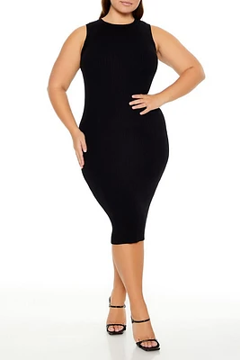 Plus Bodycon Midi Sweater Dress