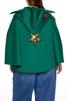Plus Size Christmas Tree Poncho