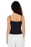 Cotton-Blend Henley Cami