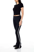 Two-Tone Flare Leggings