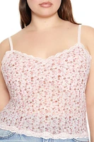 Plus Floral Print Cami