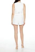 Square-Neck Vest & Skort Set