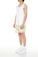 Fish Print Swim Trunks