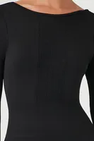 Women's Active Seamless Scoop-Back Jumpsuit Black