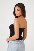 Women's Sweater-Knit Ribbed Tube Top Medium