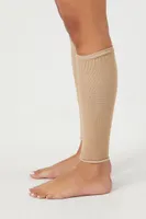 Ribbed Knit Leg Warmers in Tan