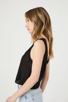 Women's Crochet Sweater-Knit Tank Top