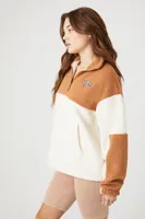 Women's Faux Shearling Mont Blanc Pullover in Brown Large