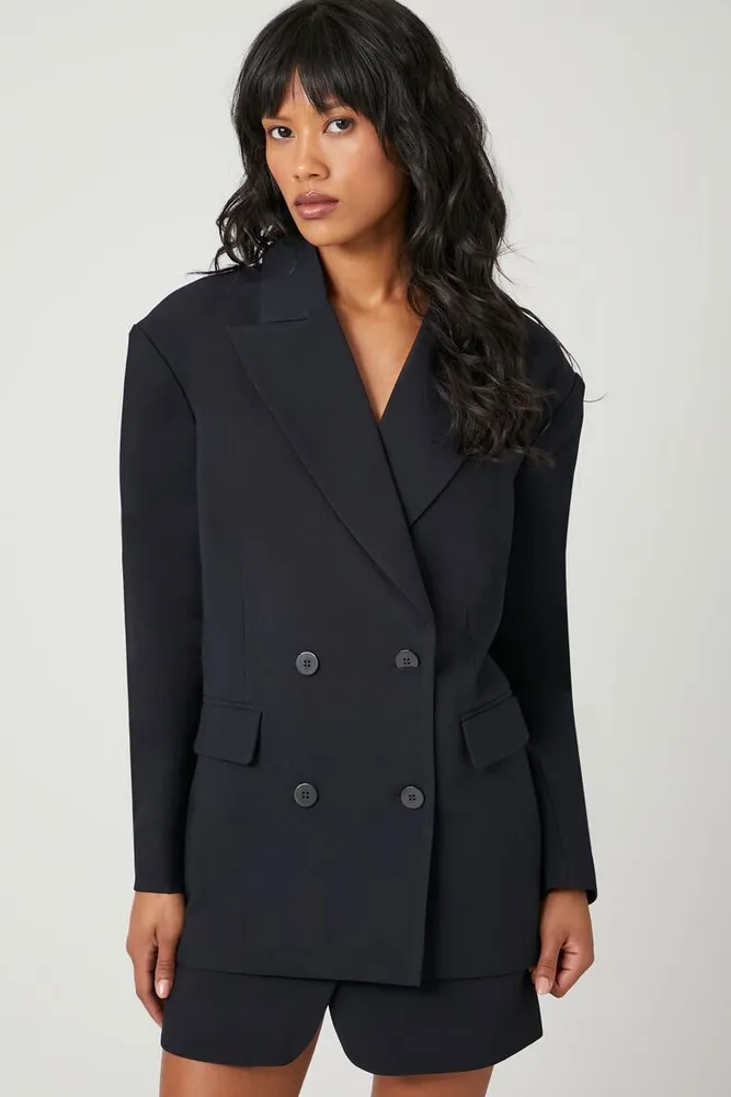 Women's Plunging Double-Breasted Blazer
