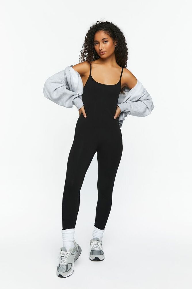 Women's Fitted Cami Jumpsuit in Black Small