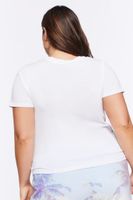 Women's Basic Organically Grown Cotton T-Shirt in White, 0X