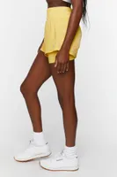 Women's Active Textured Combo Shorts in Mellow Yellow, XS