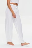 Women's Crisscross Pajama Pants in Ivory Small