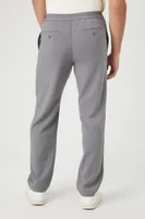 Men Mid-Rise Slim-Fit Pants Grey,