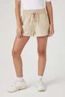 Women's Cuffed Drawstring Pull-On Shorts