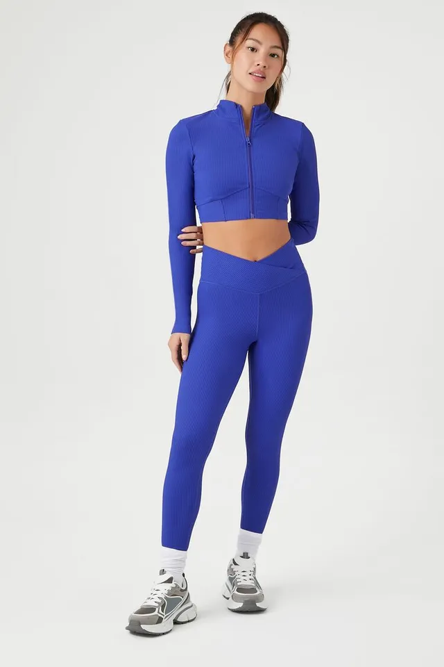 CASABLANCA Ribbed Leggings in Blue