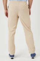 Men Corduroy Drawstring Pants in Taupe Large