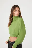 Women's Cropped Turtleneck Sweater