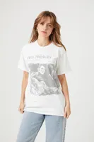 Women's Elvis Presley Graphic T-Shirt in Cream, M/L