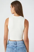 Women's Sweater-Knit Cropped Tank Top