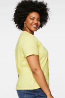 Women's Organically Grown Cotton Graphic T-Shirt Yellow,