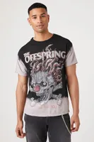 Men Dip-Dye The Offspring Graphic Tee in Taupe Medium